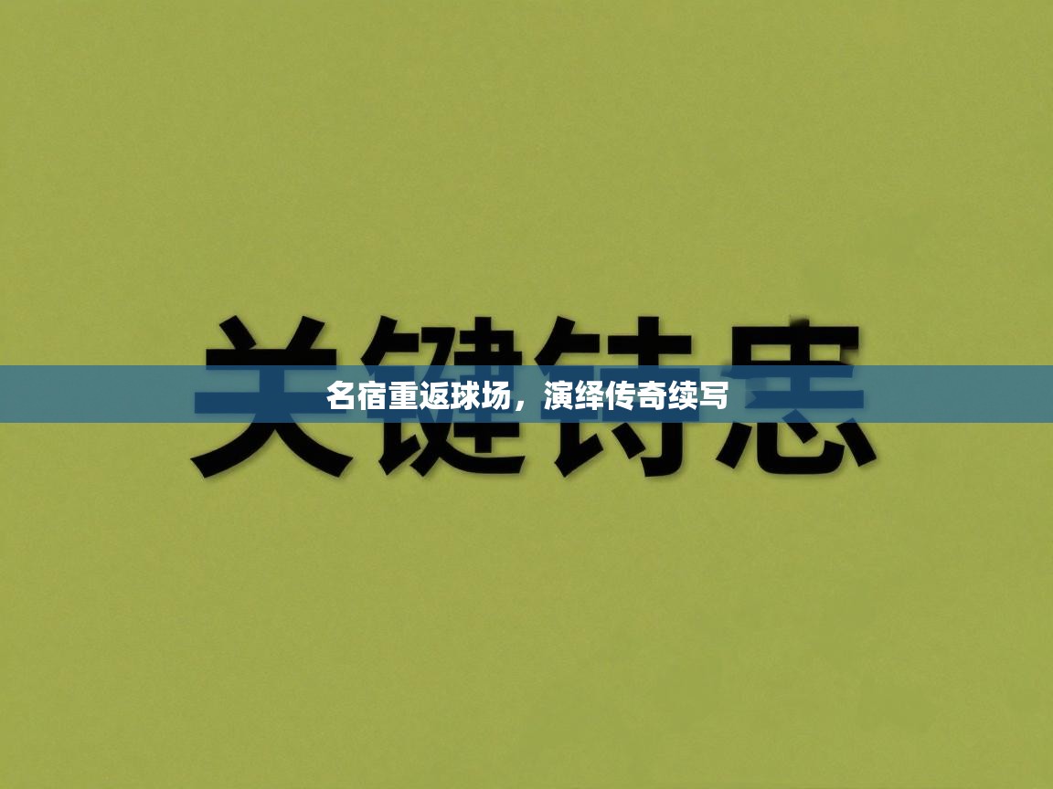 云开官网-名宿重返球场,演绎传奇续写 第3张